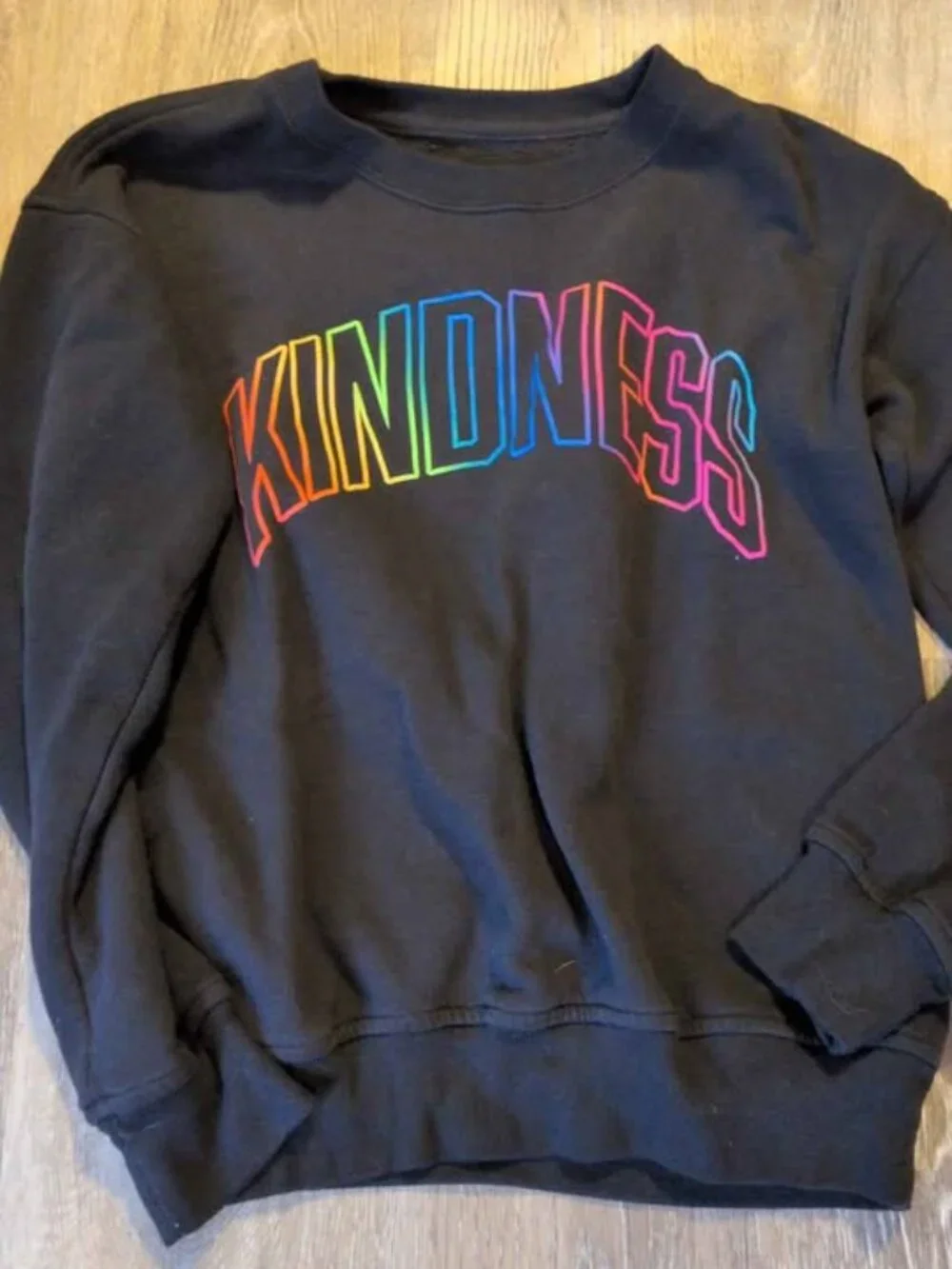 Abercrombie & Fitch KINDNESS Rainbow Sweatshirt 9/10 kids unisex